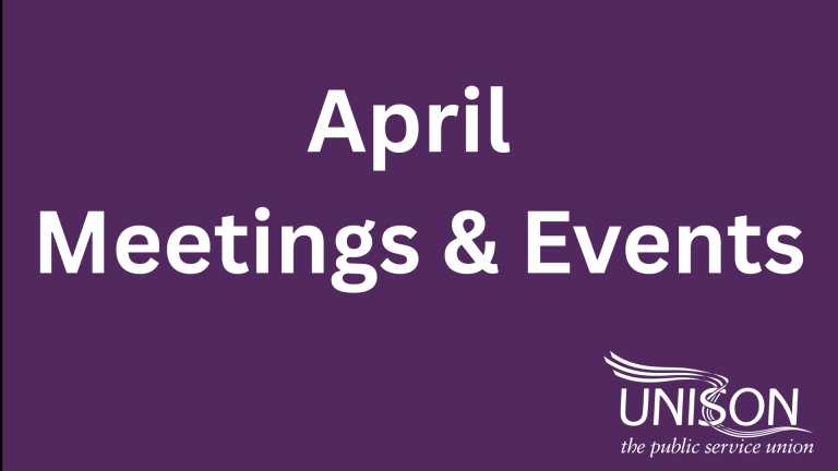 April Meetings & Events
