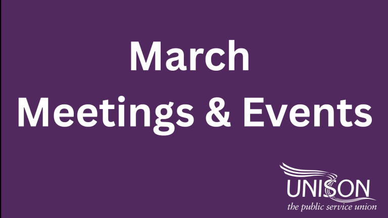 March – Meetings and Events